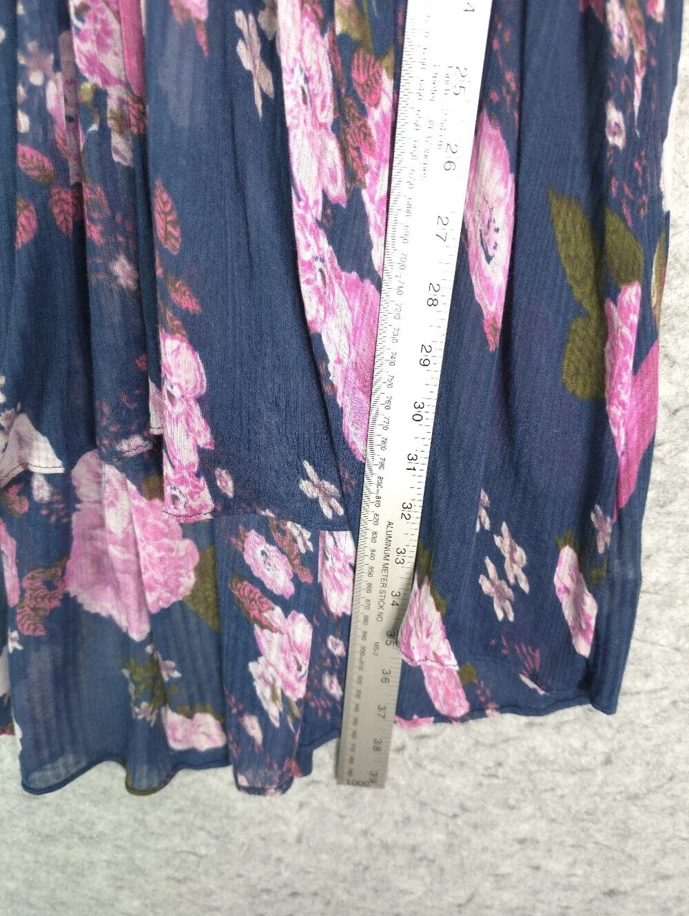 Free People Mirage Flowy Tube Top Tunic Blue Floral